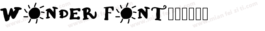 Wonder font字体转换